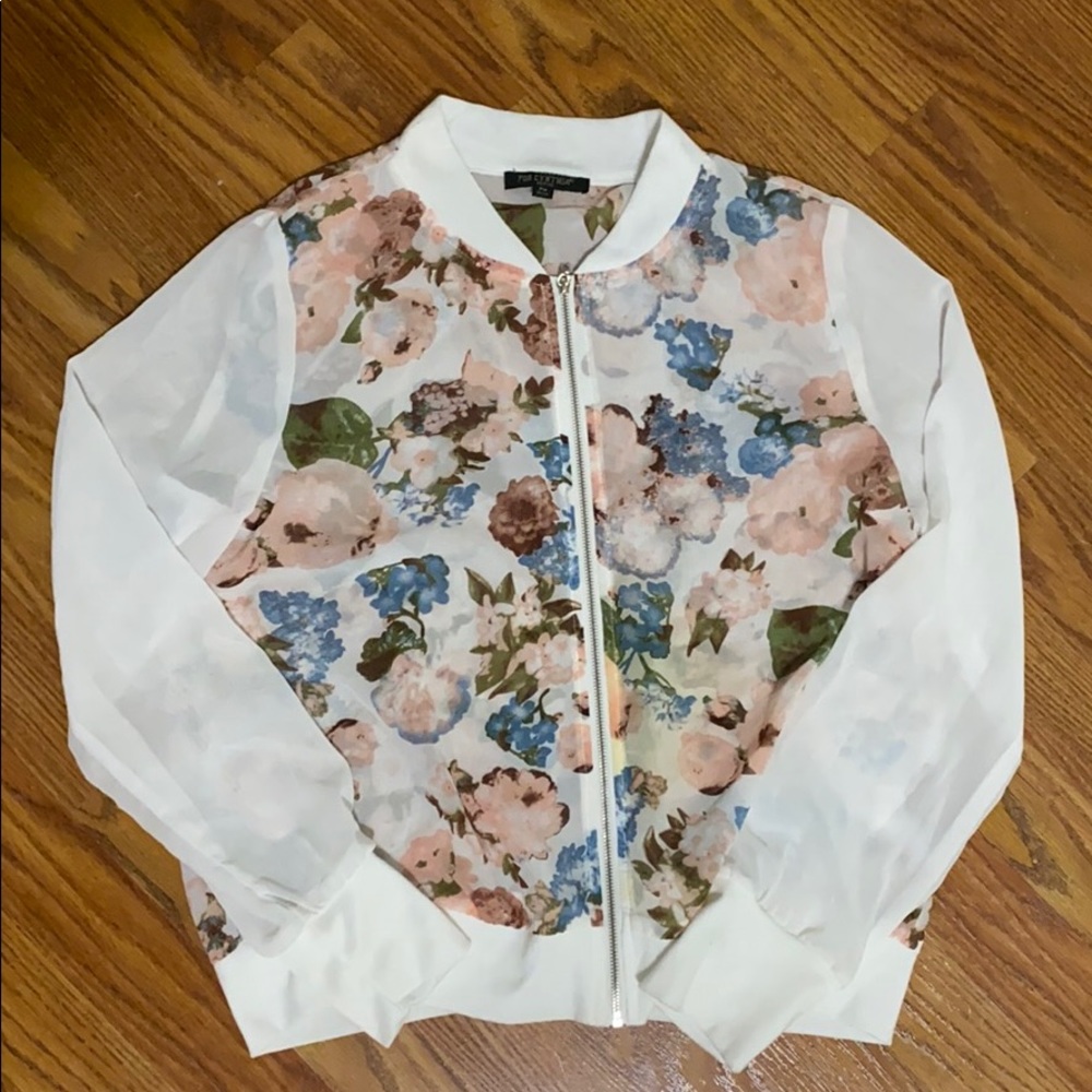 Floral Sheer Jacket